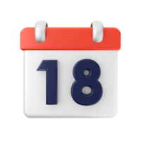 3d calendar event date day schedule icon illustration png