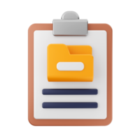 3d file report icon illustration png