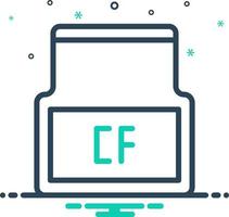 mezcla icono para cf vector