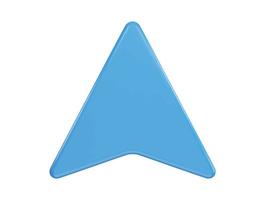up arrow icon with 3d vector icon illustration transparent element