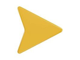 right arrow icon with 3d vector icon illustration transparent element