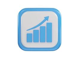 business grow bar chart icon illustration transparent element vector