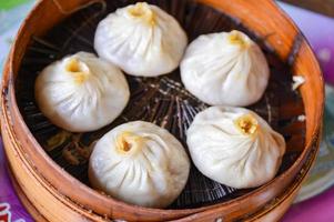 xiaolongbao, al vapor bola de masa hervida foto