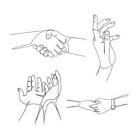 Hands vector illustration