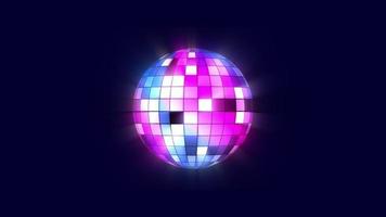 färgrik fest disko boll bakgrund video