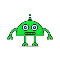 Cute robot mascot design kawaii vector