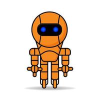 vector robot design mascot kawaii