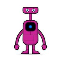vector robot design mascot kawaii