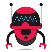 cute vector robot design mascot kawaii