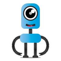 vector robot diseño mascota kawaii
