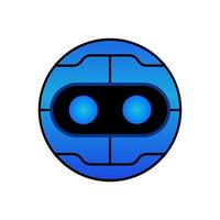 round robot design vector illustration