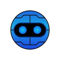 round robot design vector illustration