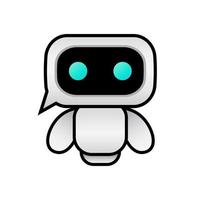 illustration vector chat robot design kawaii