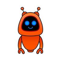 cute robot colorful vector design mascot