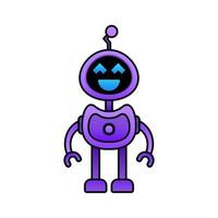 Vector robot design mascot kawaii