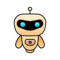cute illustration design robot vector