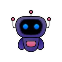 ilustración único robot diseño mascota vector