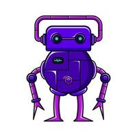 modern battle robot design vector illustration