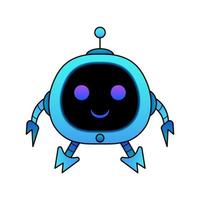 cute robot colorful vector design mascot