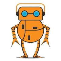 modern vector illustration robot design