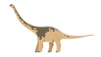 Dinosaur cartoon character, Paralititan, Jurassic vector