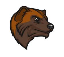 Wolverine head Isolated vector mascot or icon