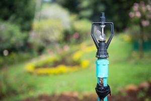 Image of lawn sprinkler system photo