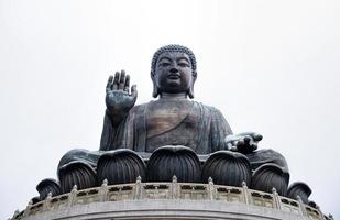 Giant Buddha, Po Lin Monastery in Hong Kong, Lantau Island photo