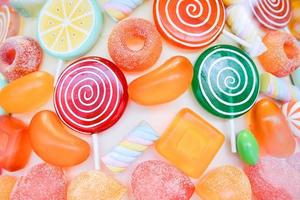 Mixed colorful candy photo