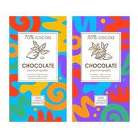 ABSTRACT CHOCOLATE PACK Bright Color Set In African Style vector