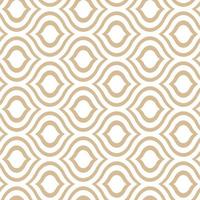 Abstract geometric gold pattern on a white background. Seamless linear illustrations in Arabic style. Stylish fractal texture. Vector drawing to fill the background, laser engraving and cutting.