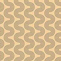Modern vector pattern in Japanese style. Geometric black patterns on a gold background. Modern illustrations for wallpapers, flyers, covers, banners, minimalistic ornaments