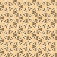 Modern vector pattern in Japanese style. Geometric black patterns on a gold background. Modern illustrations for wallpapers, flyers, covers, banners, minimalistic ornaments