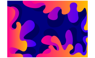 abstrakt flytande med gradering Färg bakgrund png