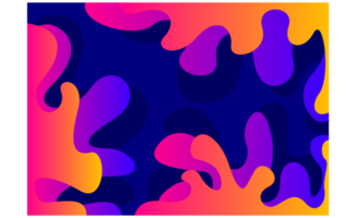 abstrait liquide avec gradation Couleur Contexte png