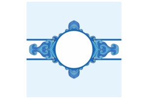 cuadrado antecedentes con azul agua ola ornamento diseño png