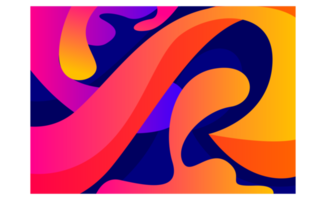 Abstract Liquid With Gradation Color Background png