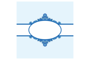 carré Contexte avec bleu l'eau vague ornement conception png
