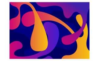 abstrait liquide avec gradation Couleur Contexte png