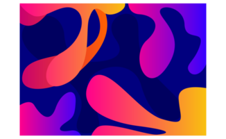 abstrait liquide avec gradation Couleur Contexte png