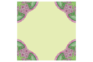 Platz Hintergrund mit Rosa Blume und Flora Ornament Design png