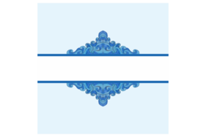Square Background With Blue Water Wave Ornament Design png