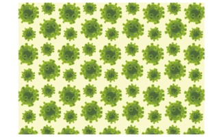 Green Corona Virus pattern Background Design png