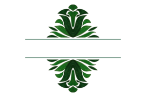 vert feuille flore ornement frontière conception png