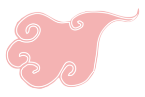 roze wolk ornament png