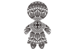 mandala ornamento pan de jengibre persona conformado png