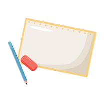 sheet document and pen in flat png