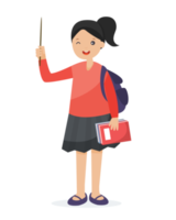 elementary school student. Back to school concept png