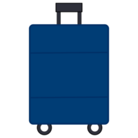 bleu valise. voyage png