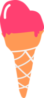 sorvete rosa png